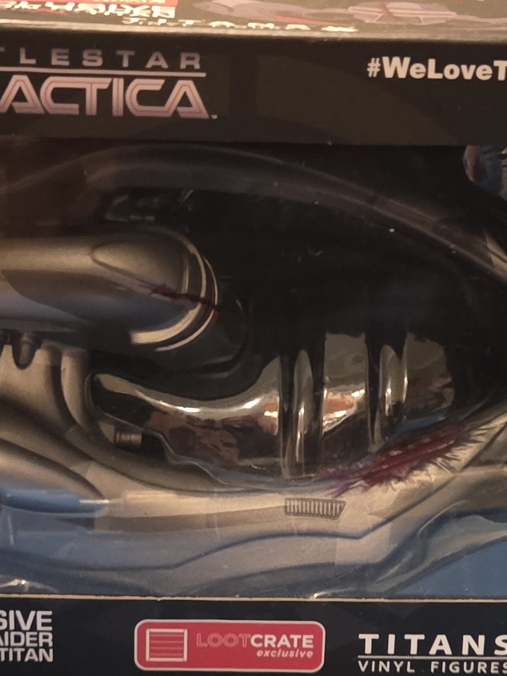 LootCrate Battlestar Galactica Exclusive Cylon Raider 4.5" Scar Titan New in Box